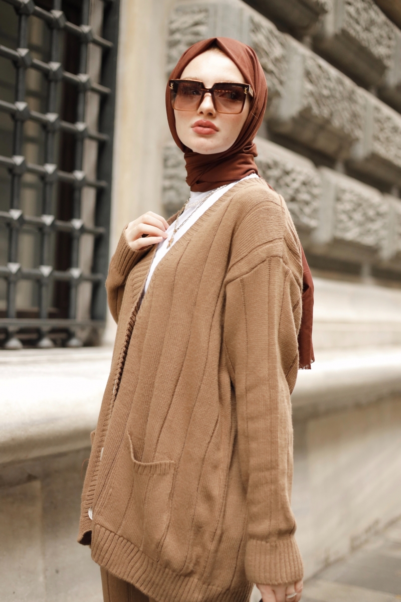 Shak Camel Triko Takım