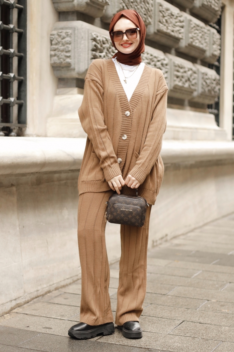 Shak Camel Triko Takım