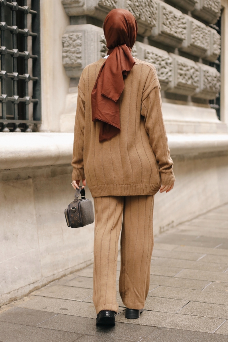 Shak Camel Triko Takım