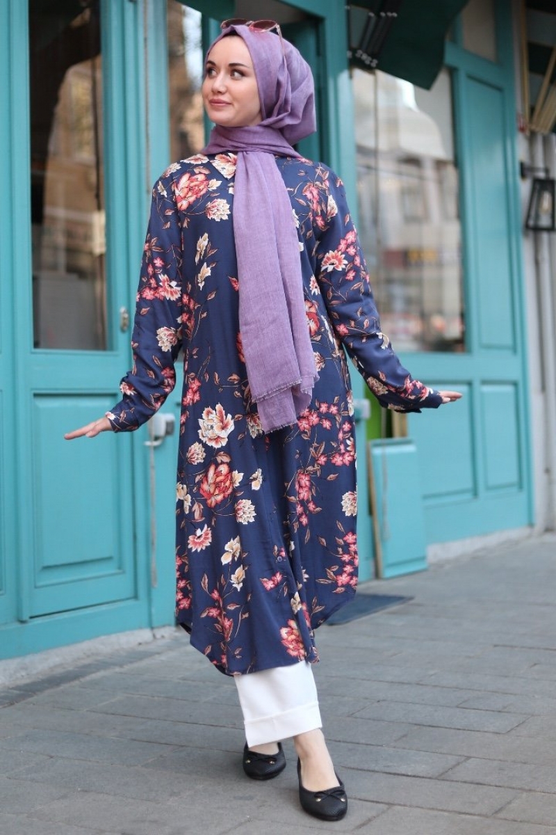 Shayma İndigo Tunik