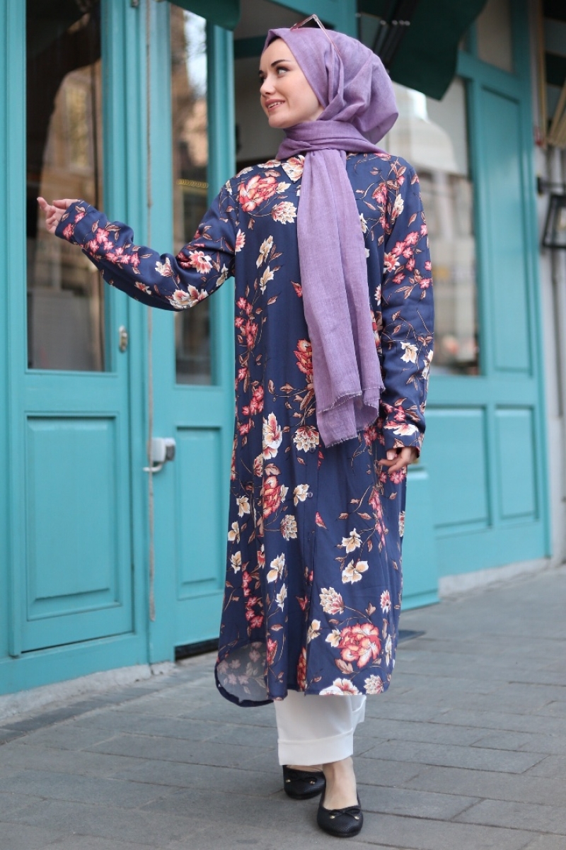 Shayma İndigo Tunik