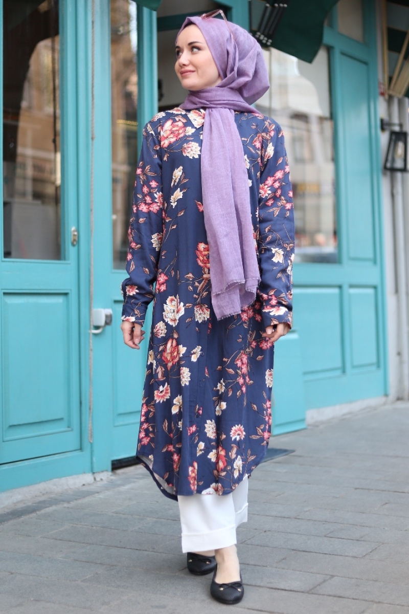 Shayma İndigo Tunik