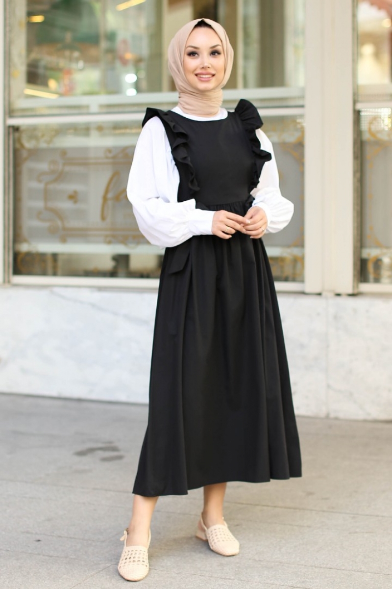 Shen Siyah Jile Gömlek Kombin