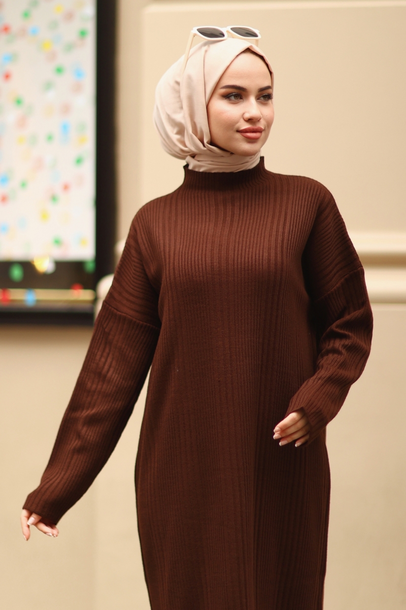 Sidney Kahverengi Elbise