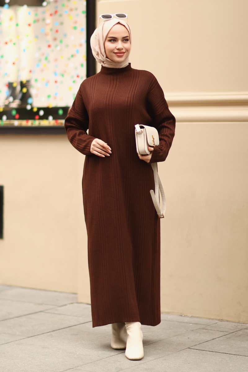 Sidney Kahverengi Elbise