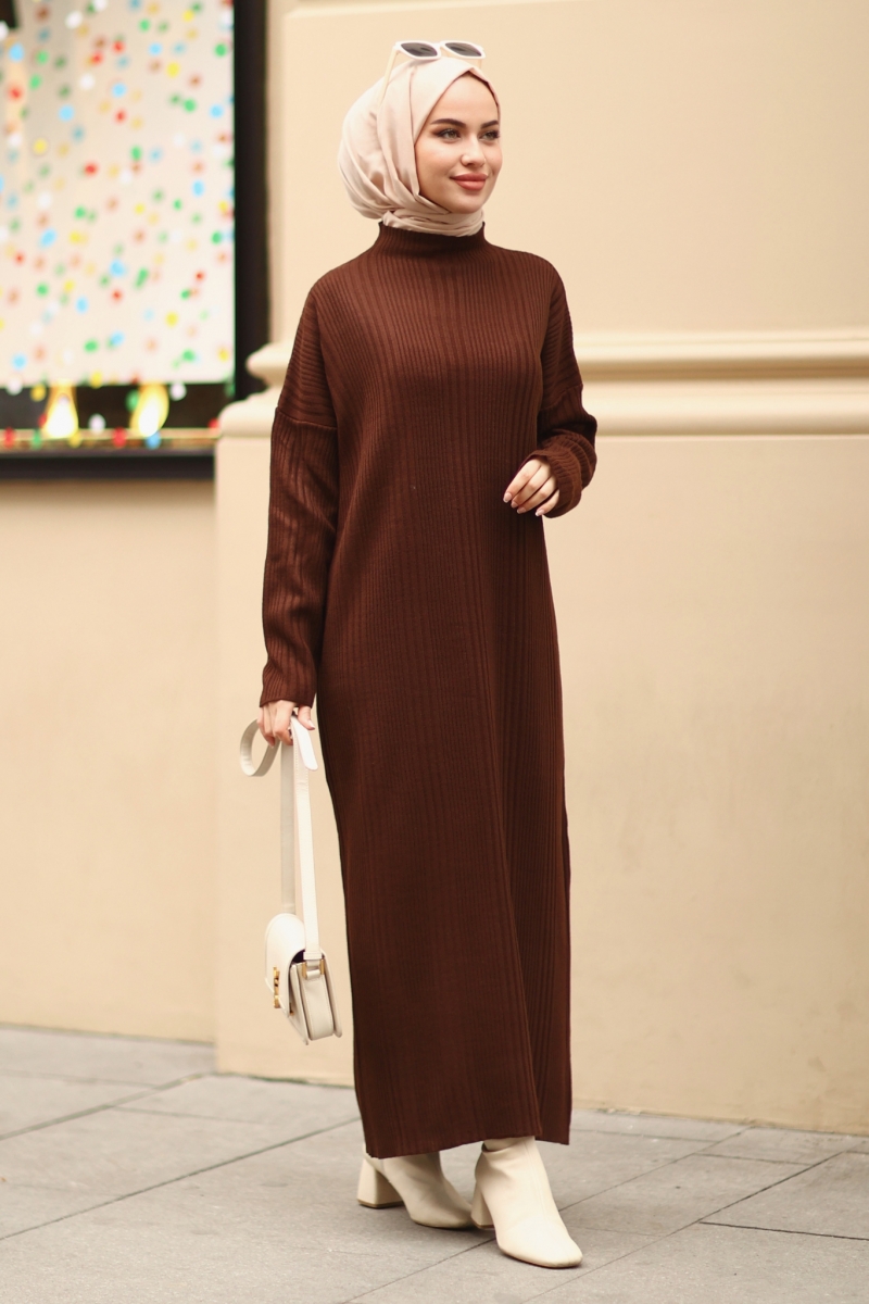 Sidney Kahverengi Elbise