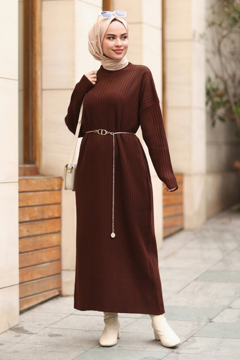 Sidney Kahverengi Elbise