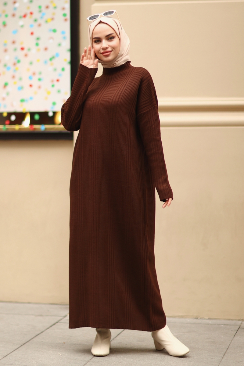 Sidney Kahverengi Elbise