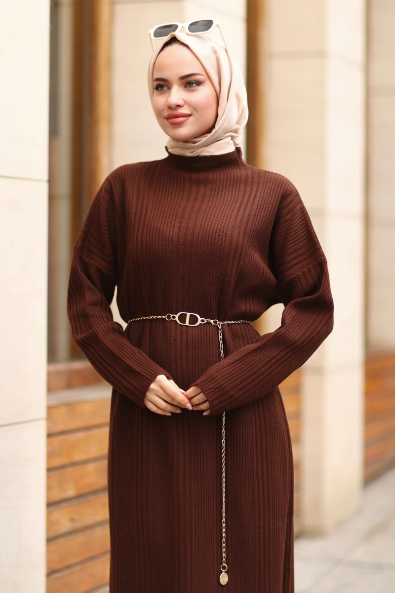 Sidney Kahverengi Elbise