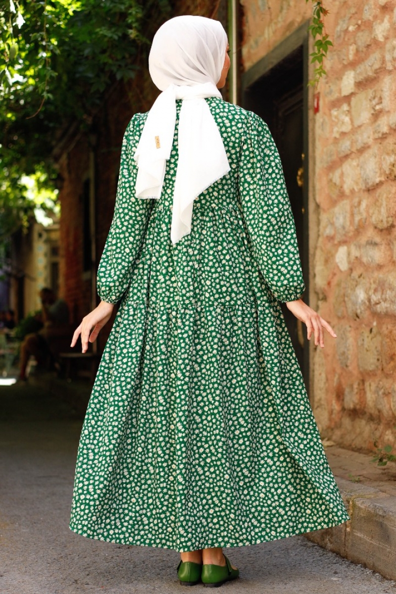 Siesta Yeşil Elbise