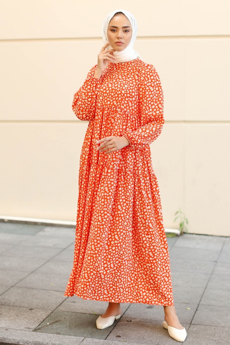 Siesta Turuncu Elbise