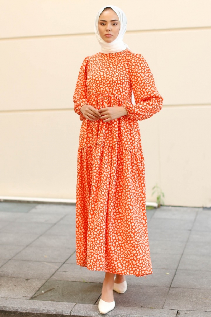 Siesta Turuncu Elbise