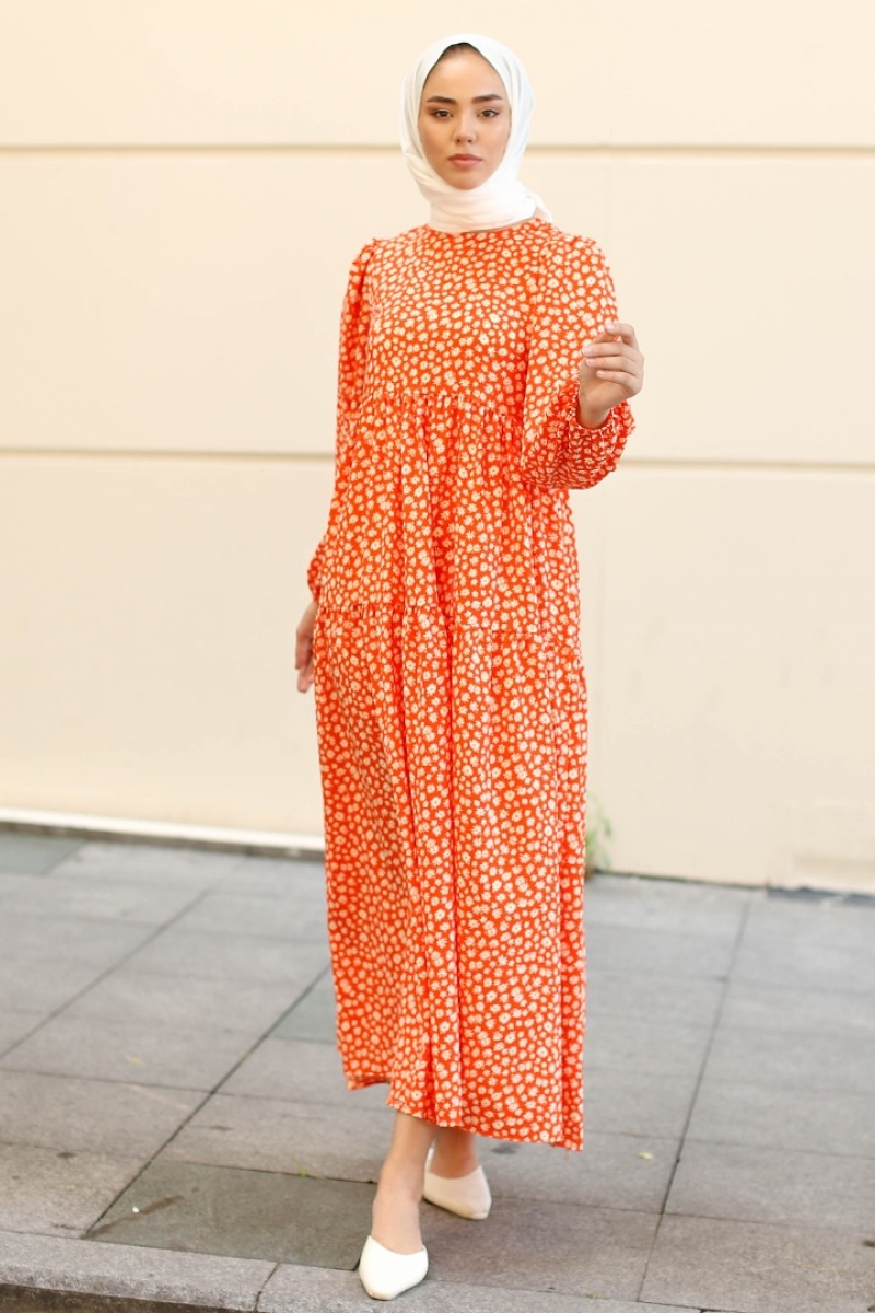 Siesta Turuncu Elbise