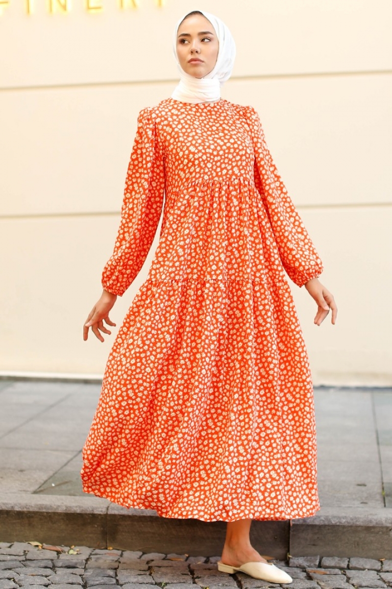 Siesta Turuncu Elbise