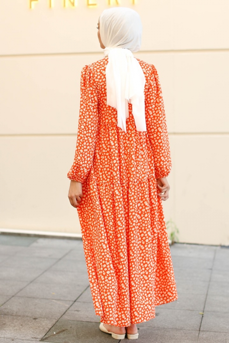 Siesta Turuncu Elbise