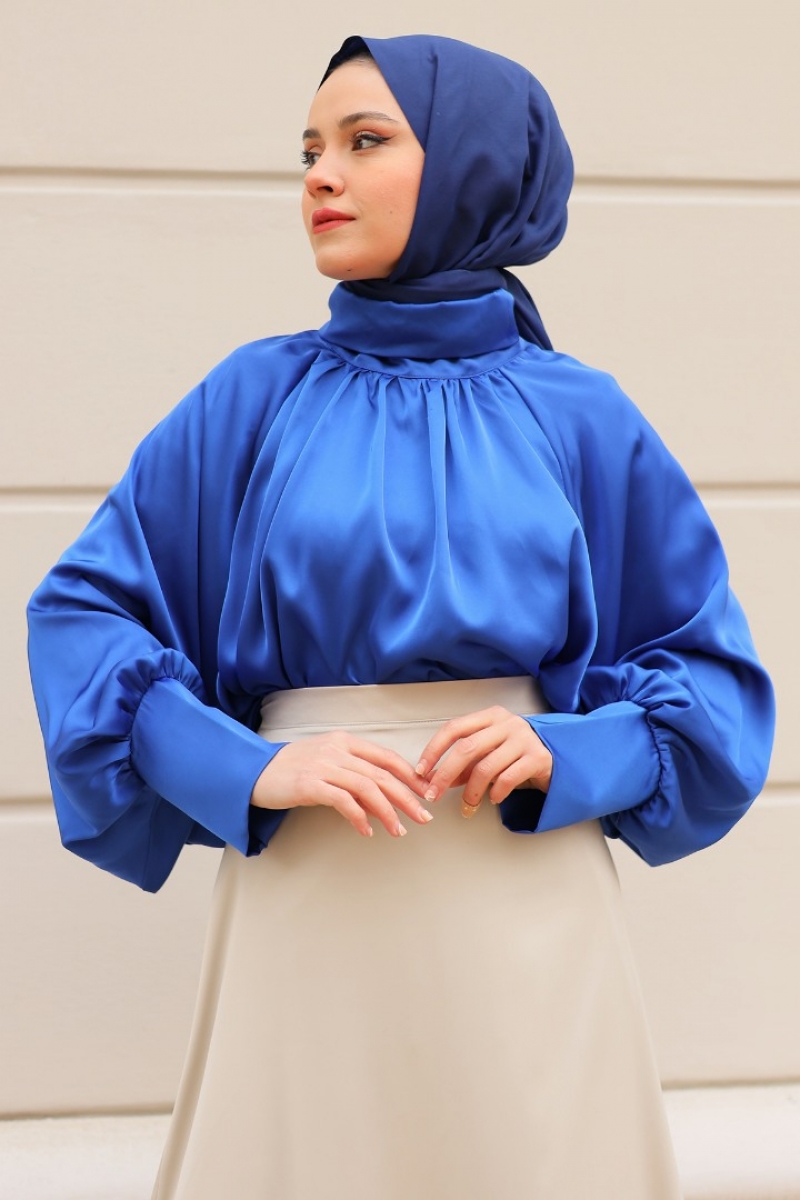 Sima Saks Mavisi Gömlek