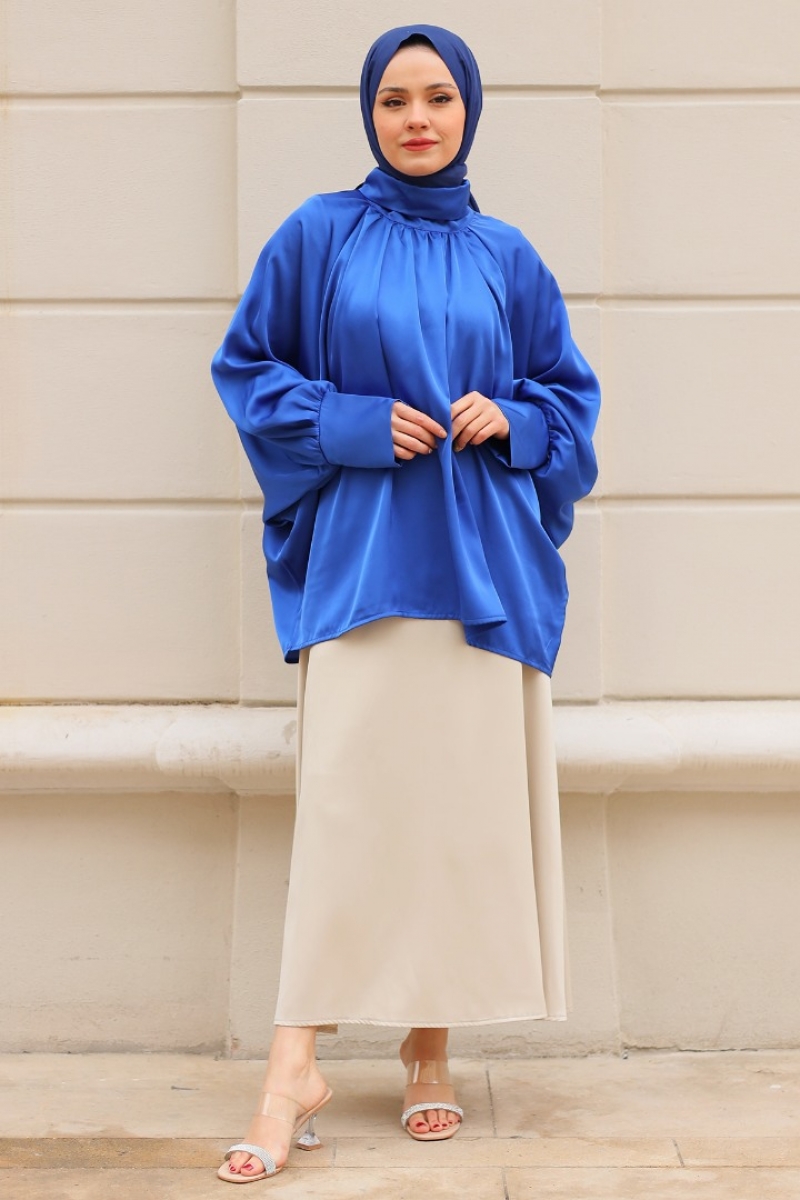 Sima Saks Mavisi Gömlek