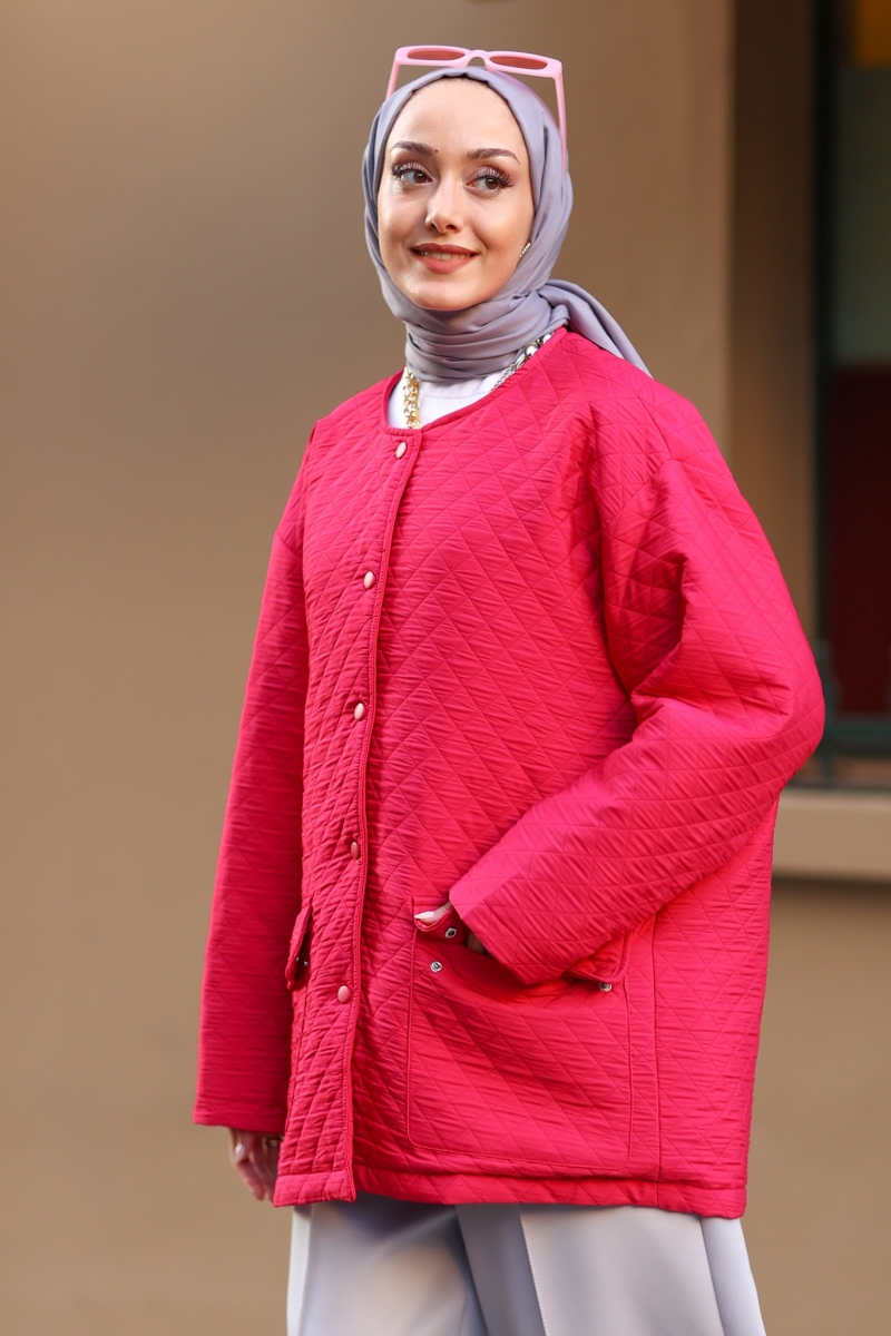 Single Pembe Kapitone Mont