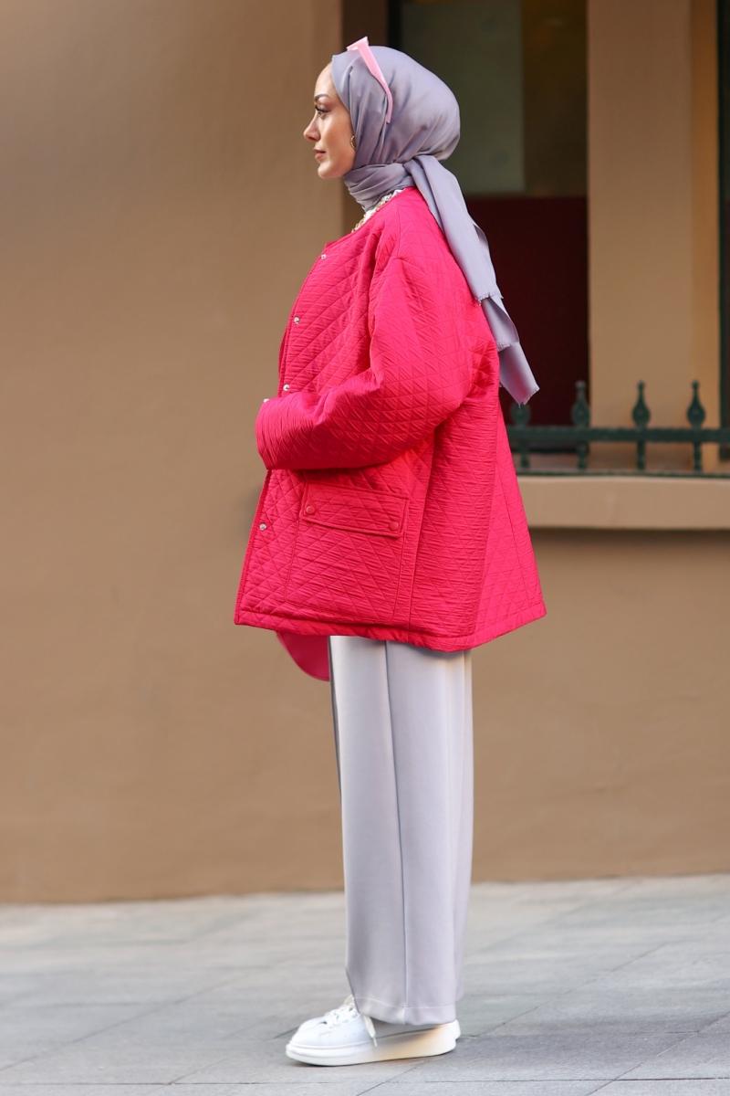 Single Pembe Kapitone Mont