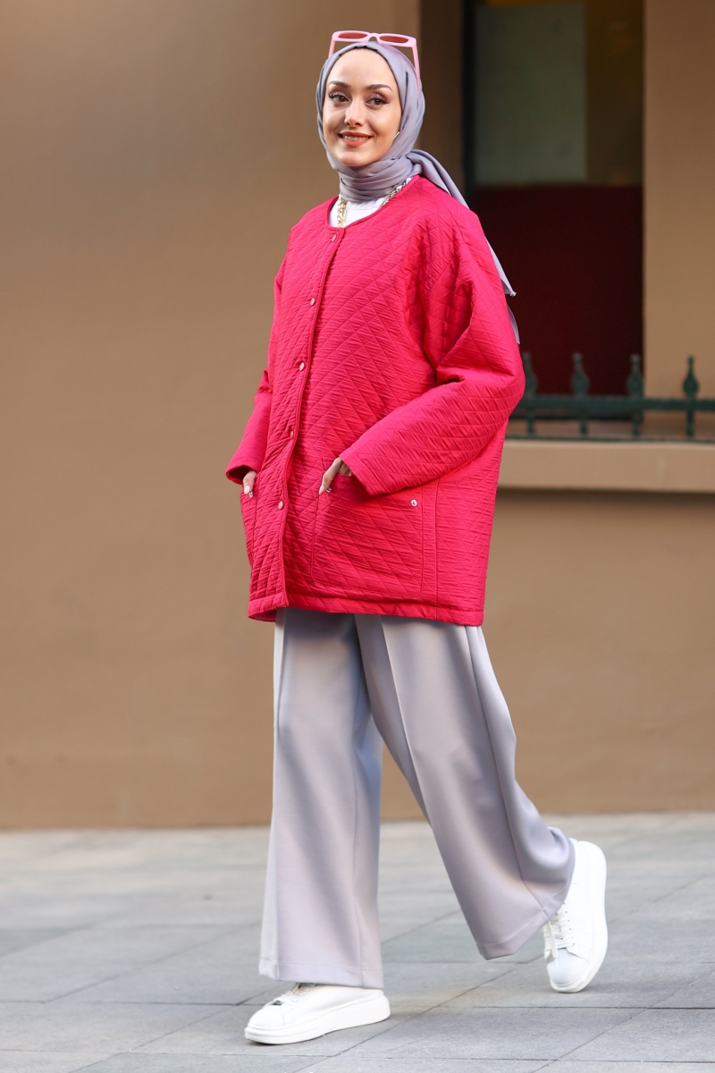 Single Pembe Kapitone Mont