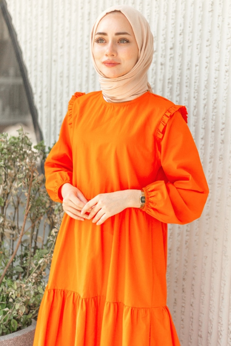 Sirius Turuncu Elbise
