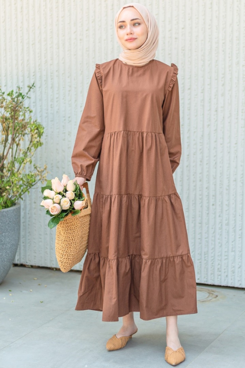 Sirius Kahverengi Elbise