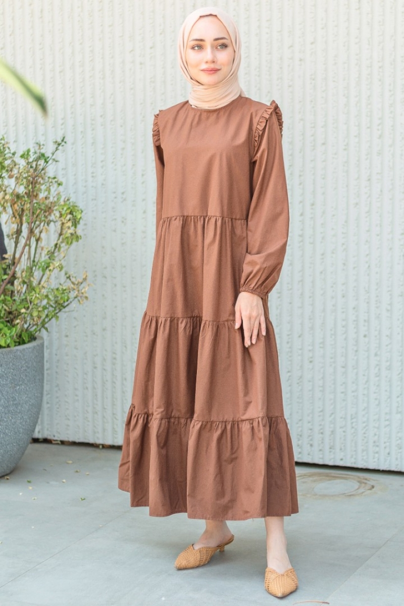 Sirius Kahverengi Elbise