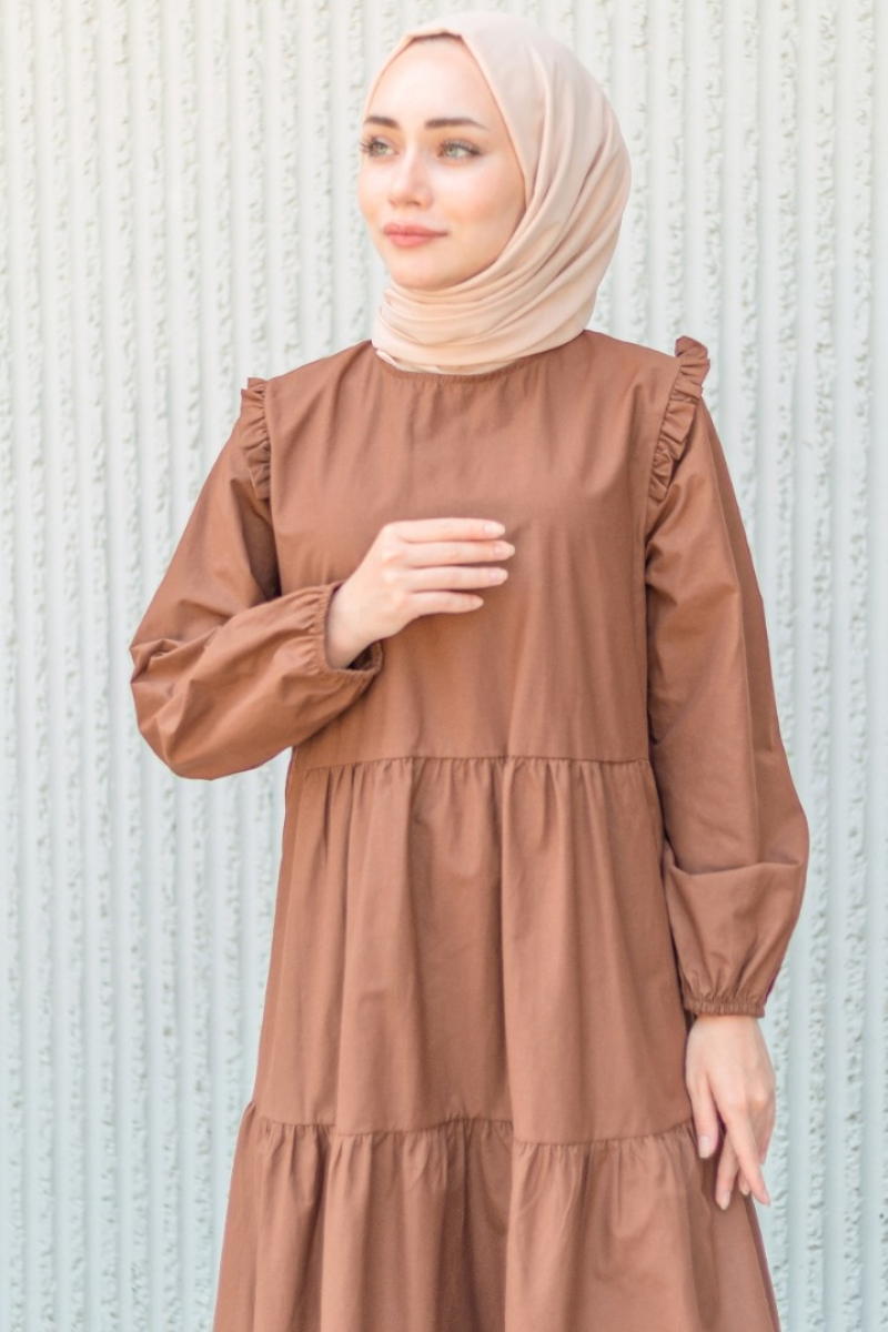Sirius Kahverengi Elbise