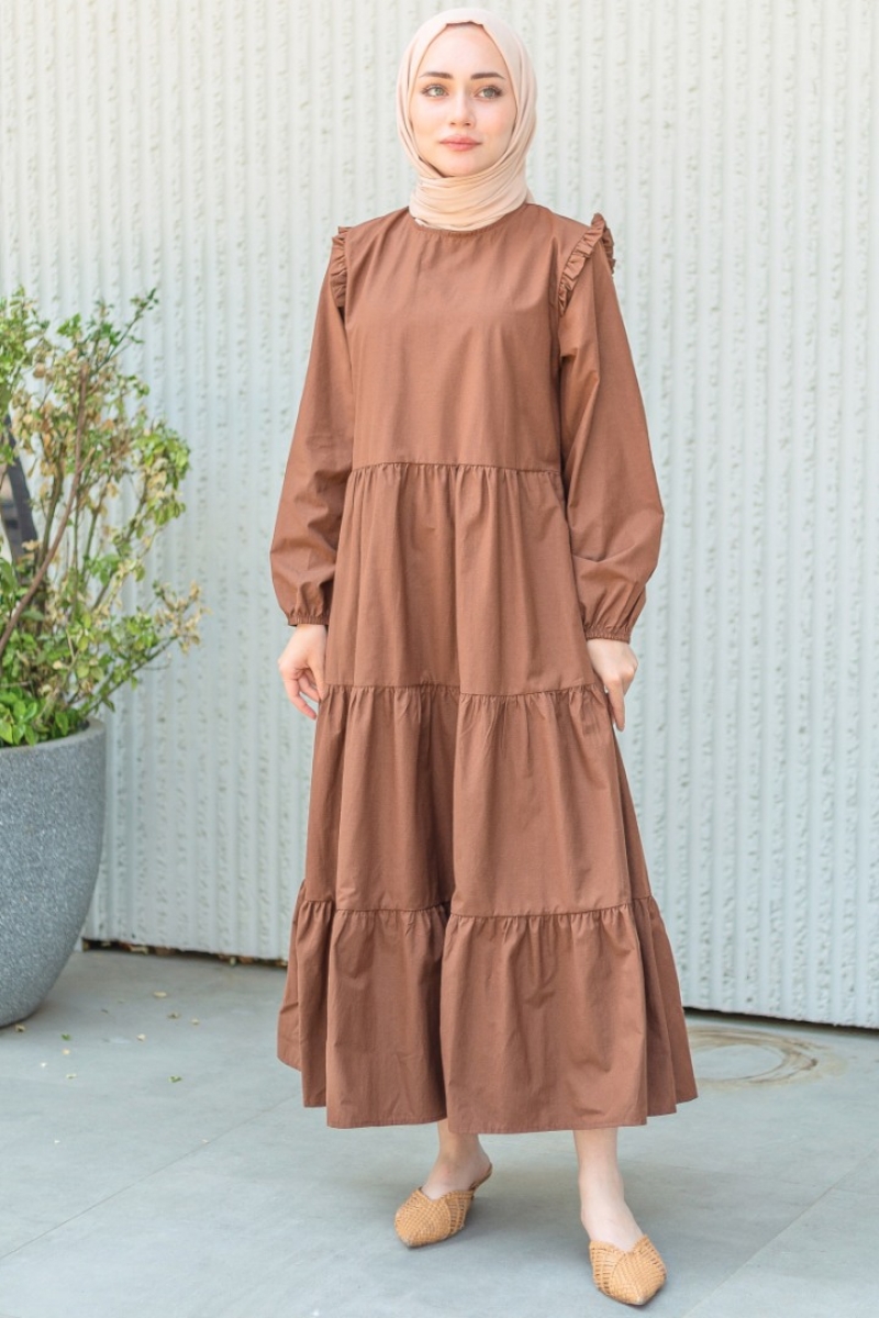 Sirius Kahverengi Elbise