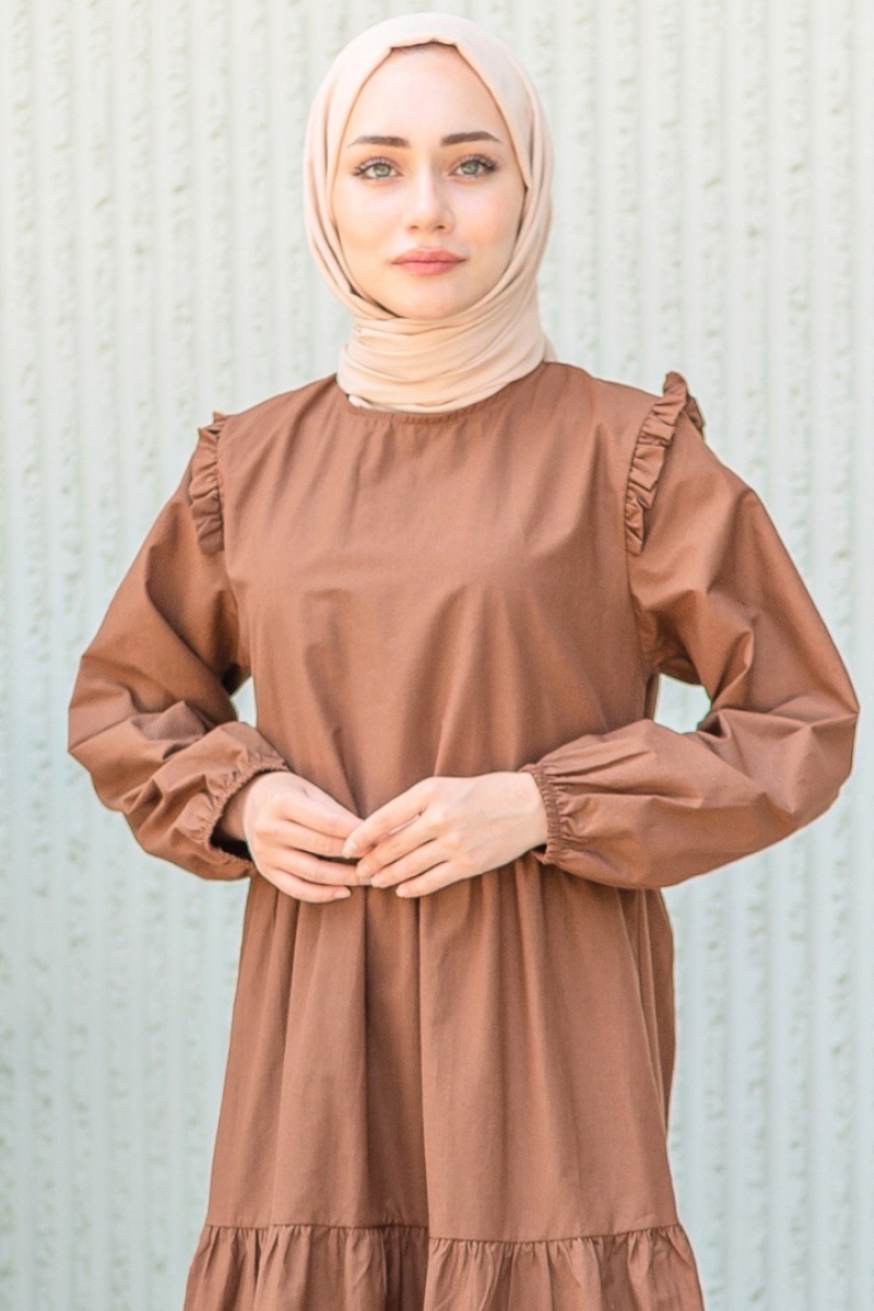 Sirius Kahverengi Elbise