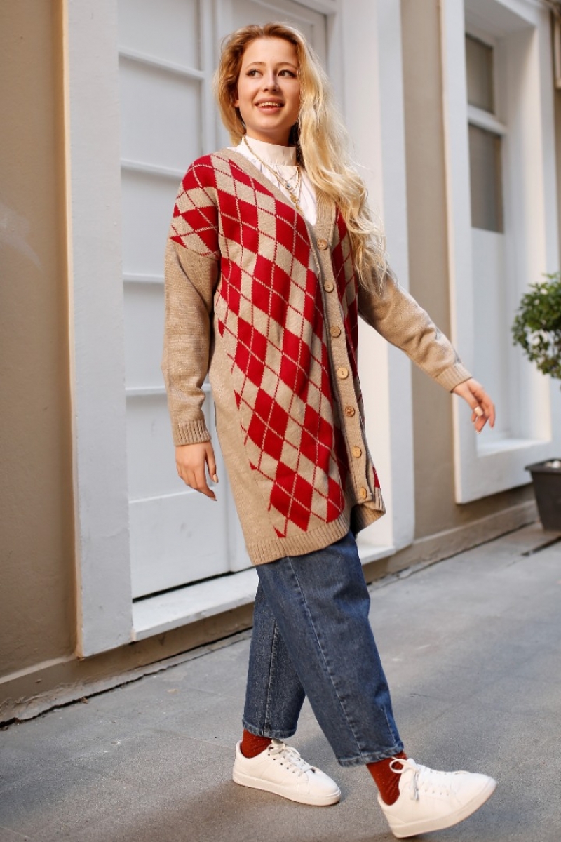 Slice Bej Triko Hırka