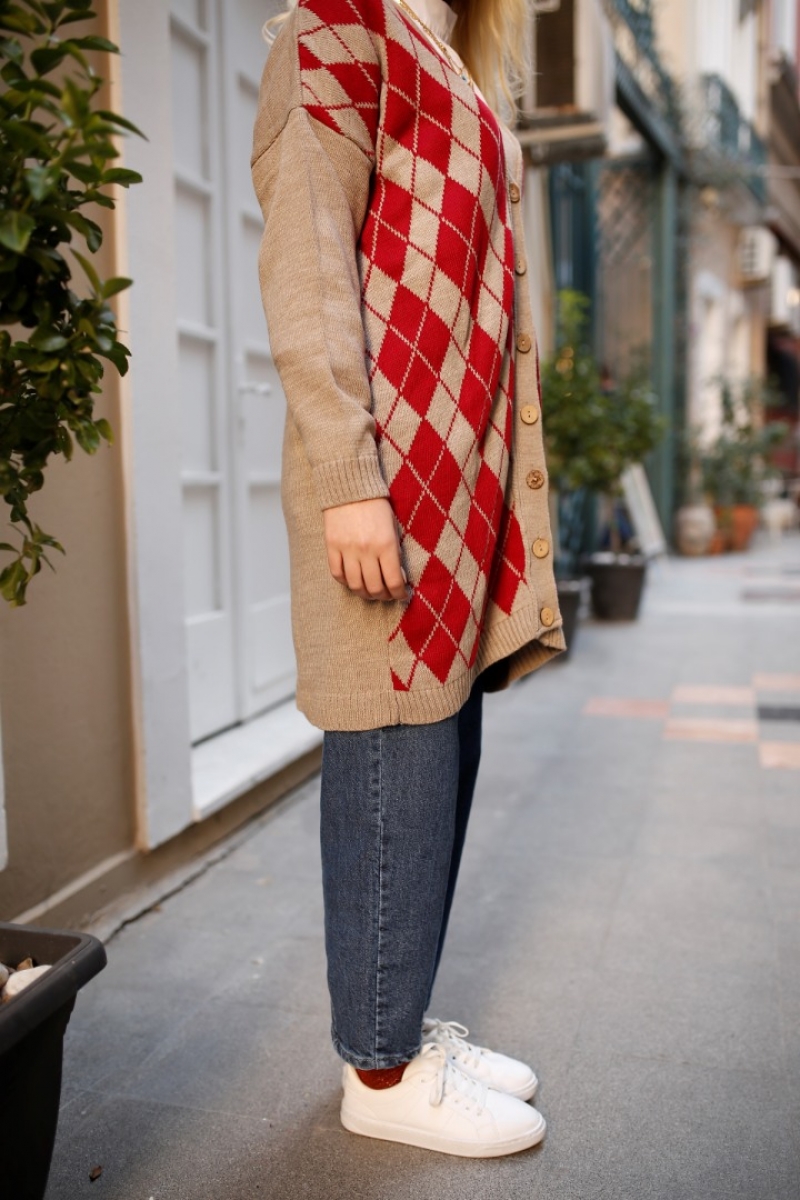 Slice Bej Triko Hırka