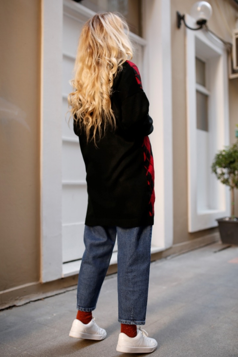 Slice Siyah Triko Hırka