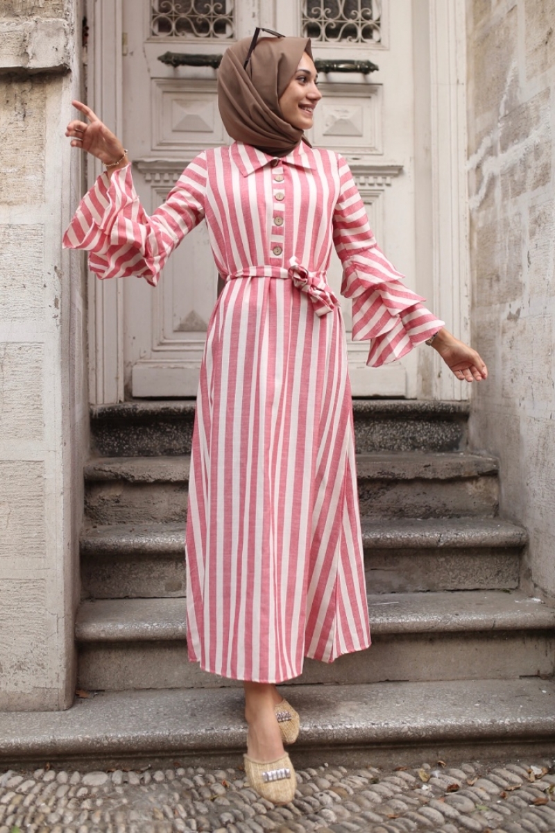 Solenta Pembe Elbise