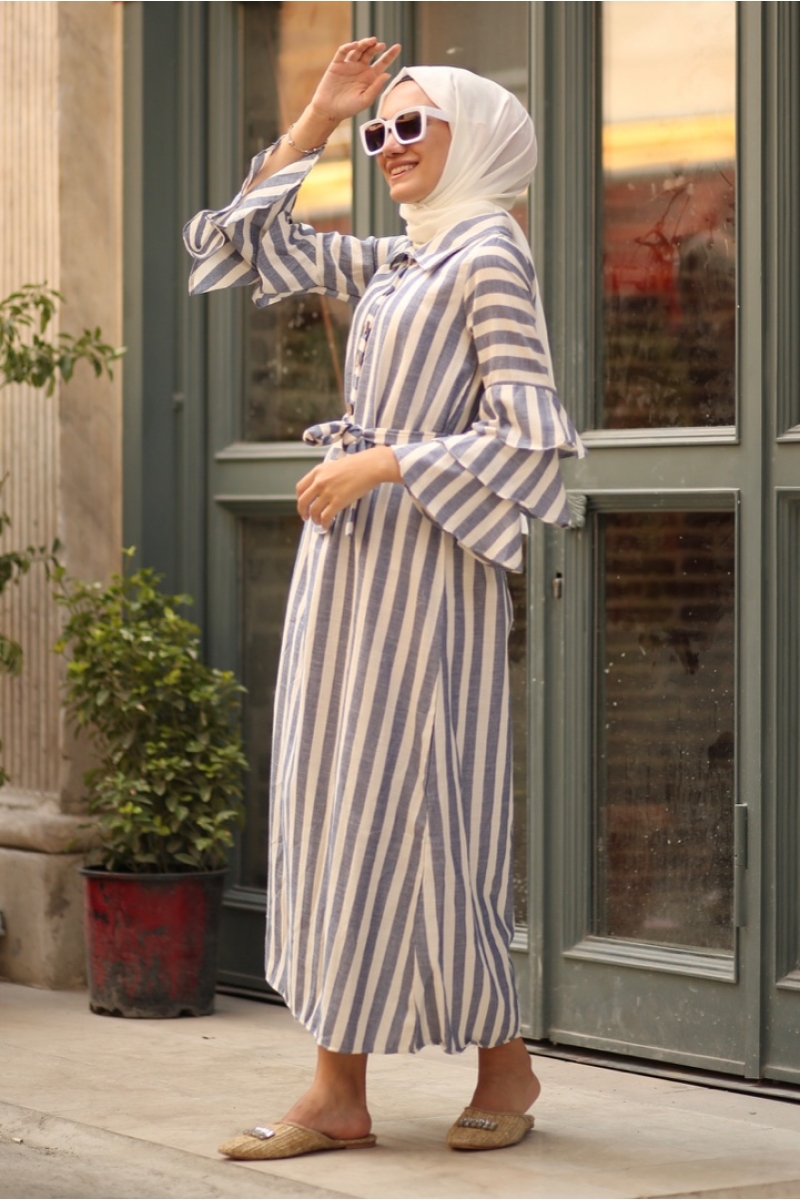 Solenta Lacivert Elbise