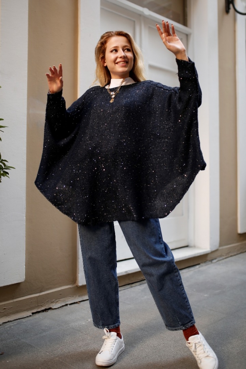 Somnia Lacivert Triko Kazak