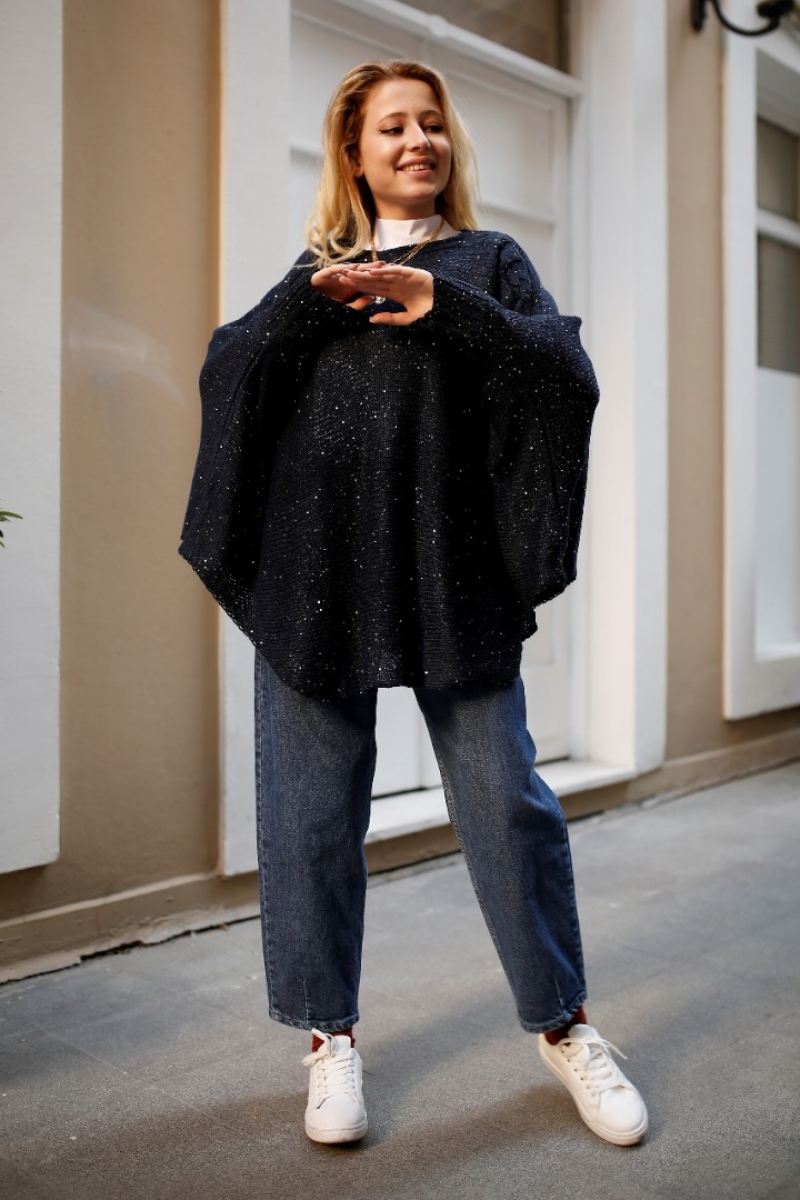 Somnia Lacivert Triko Kazak