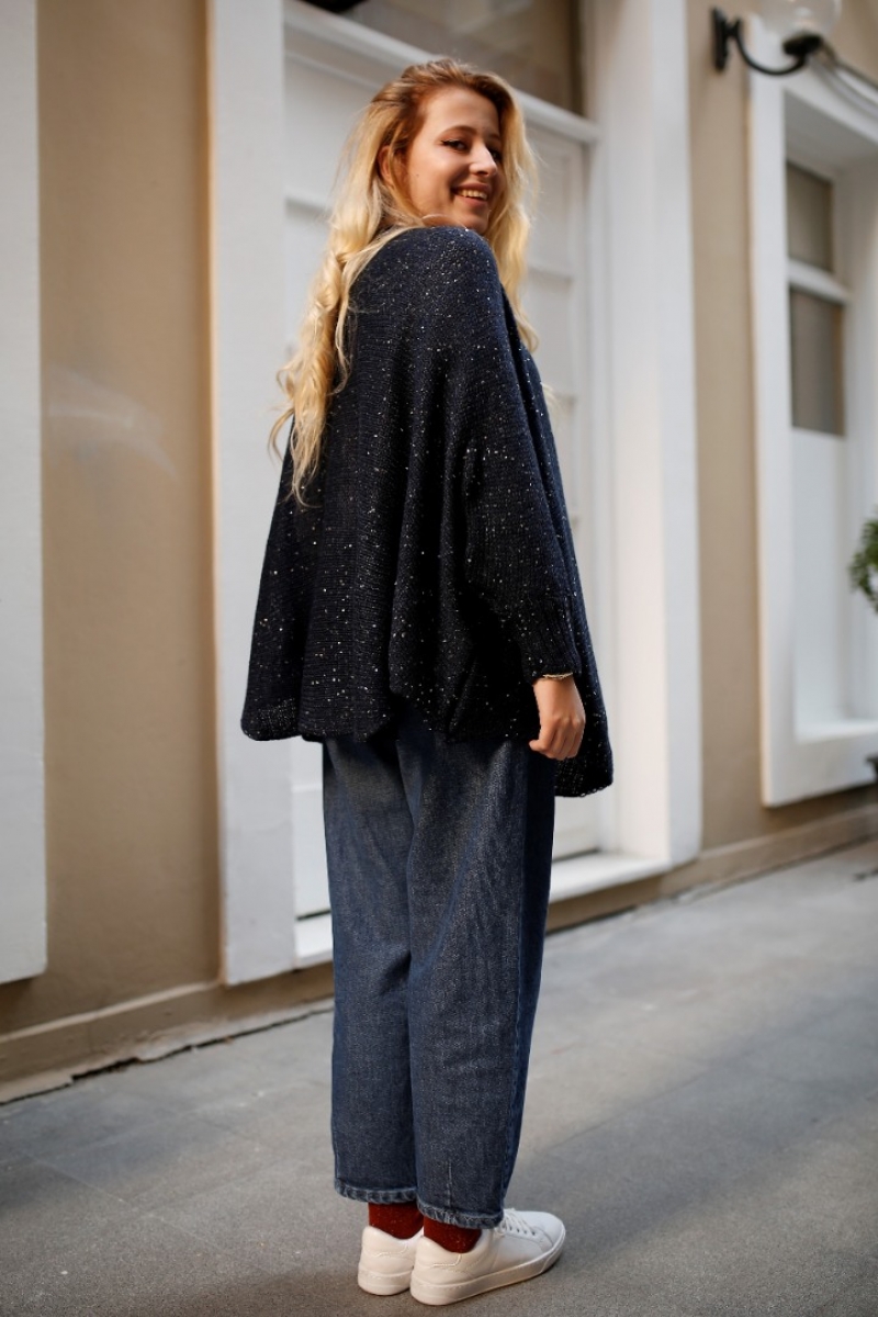 Somnia Lacivert Triko Kazak