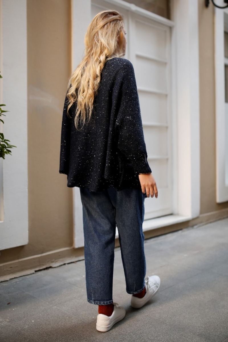 Somnia Lacivert Triko Kazak