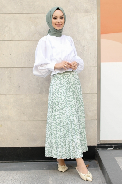 Sona Mint Yeşili Etek