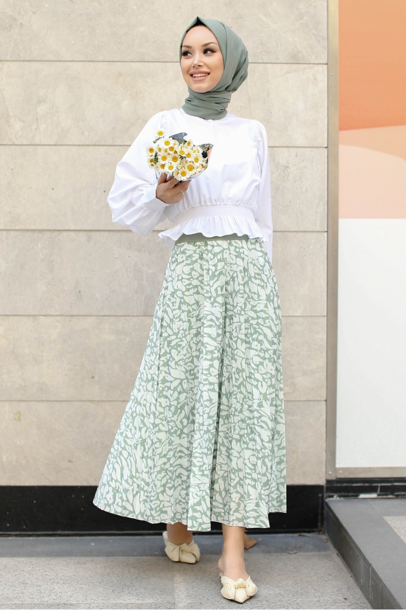Sona Mint Yeşili Etek