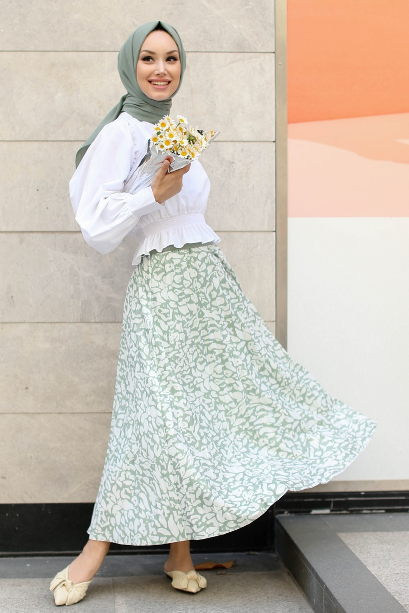 Sona Mint Yeşili Etek