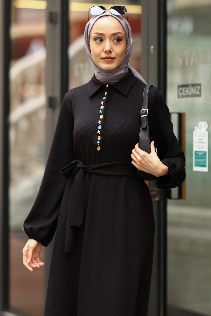 Stella Siyah Elbise