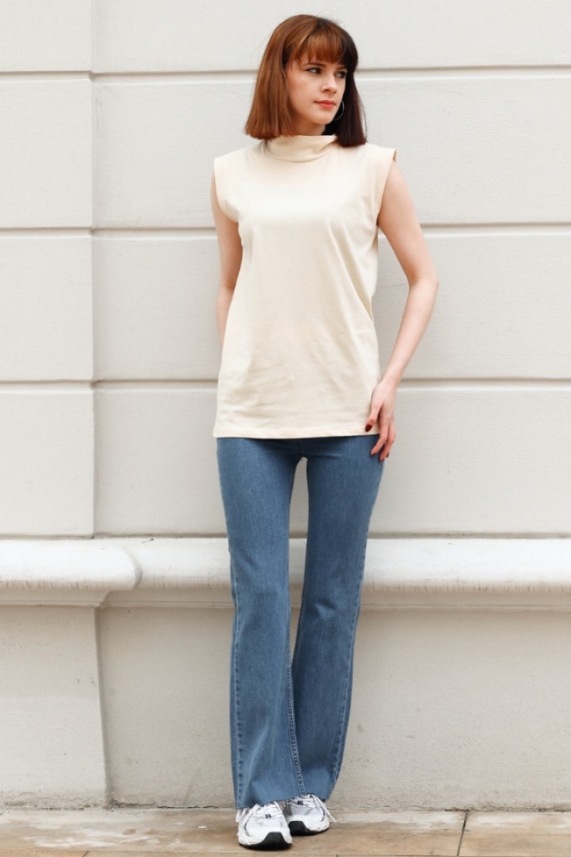 Suny Siyah-Bej İkili Paket T-Shirt