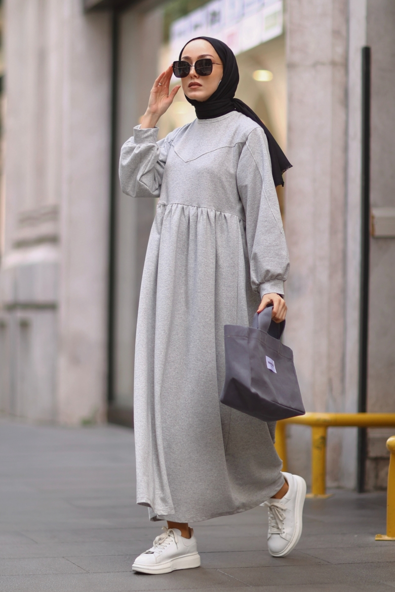 Sura Gri Elbise