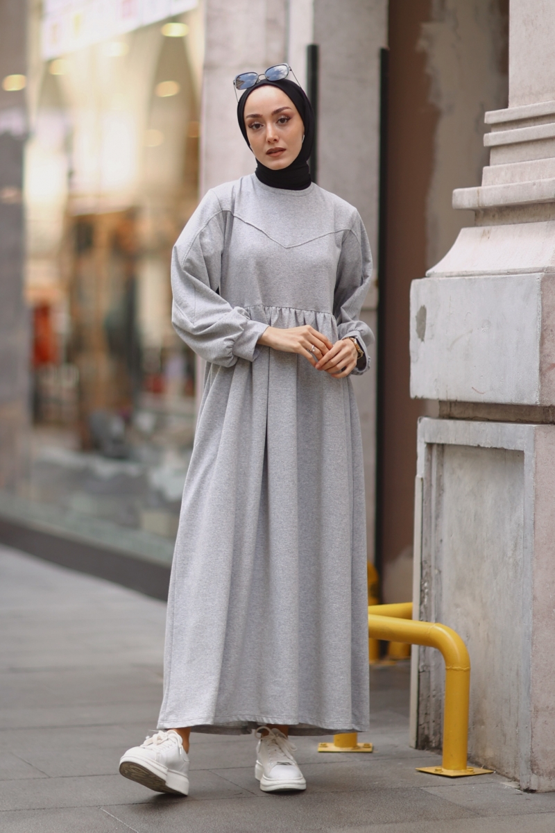 Sura Gri Elbise