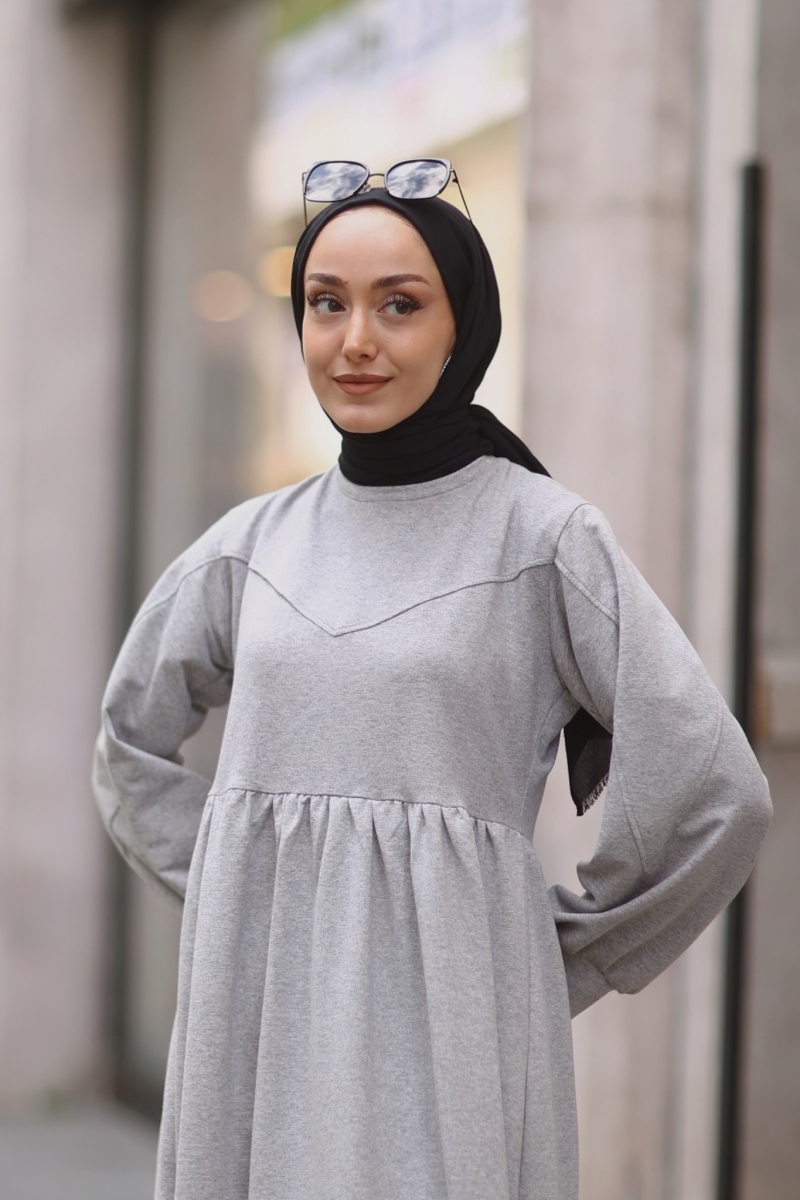 Sura Gri Elbise