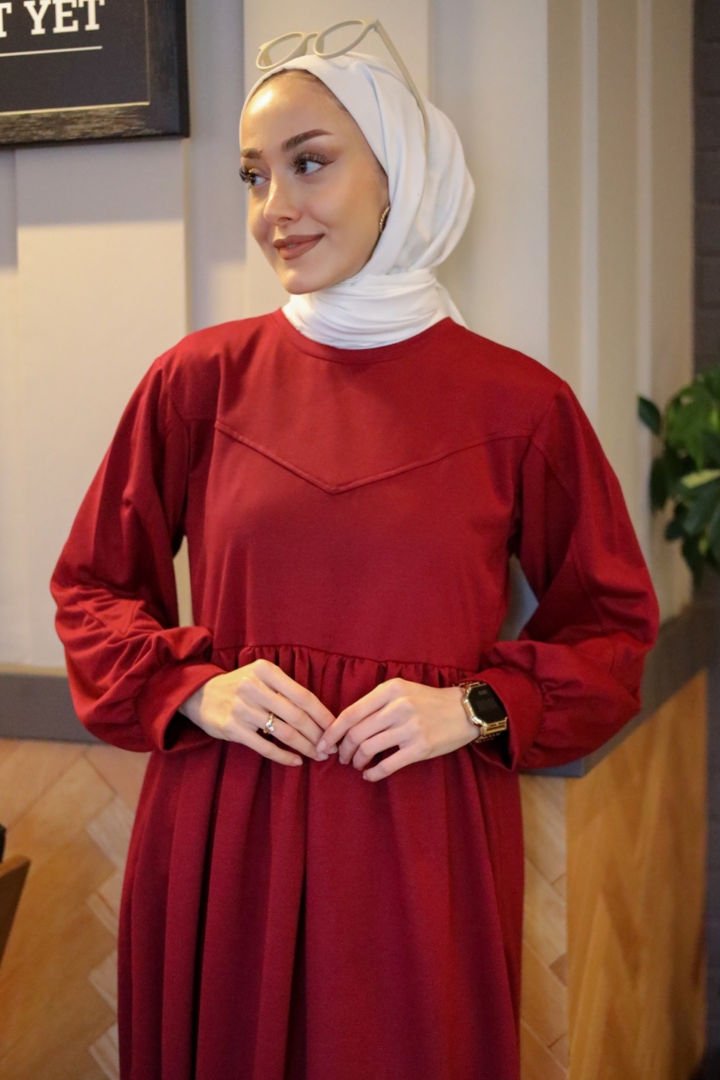 Sura Bordo Elbise