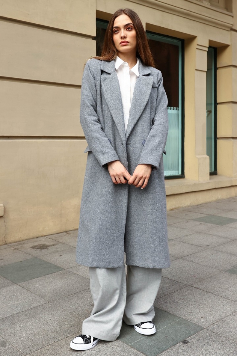 Swan Açık Gri Kaban