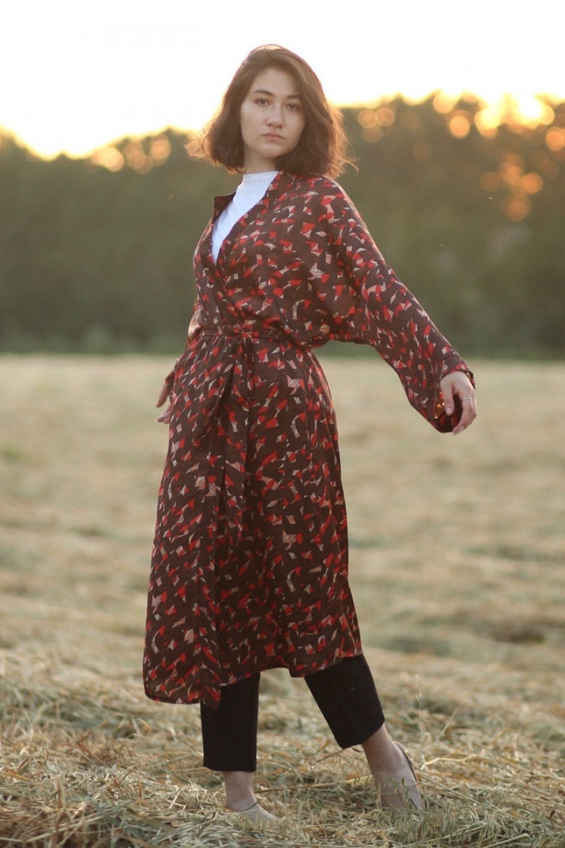 Tach Turuncu Kimono